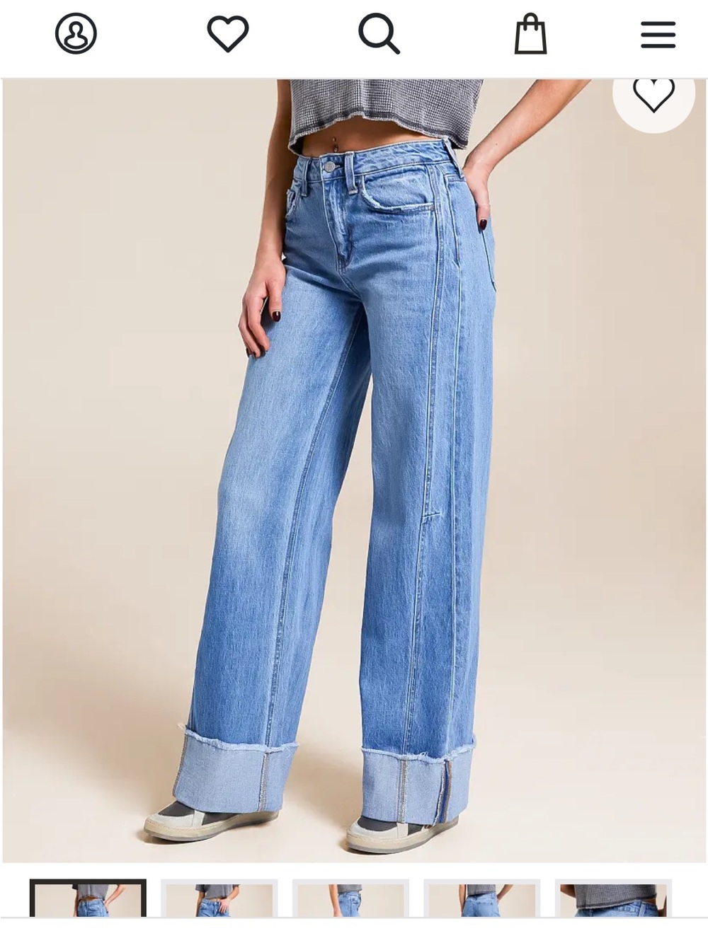 Vervet Blue Wide-Leg Women's Jeans